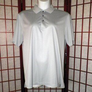 IZOD Gray Polo Golf Shirt XL SS